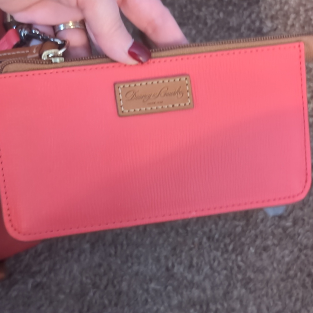 Dooney & Bourke Coral Tote with Brown Accents - Picture 8 of 12